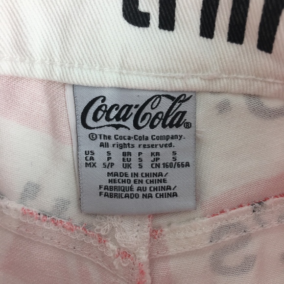 NWT Coca Cola Shorts Small Medium High Waist - Picture 4 of 5
